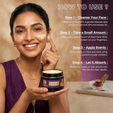 Aithihya Herbals Kumkumadi Night Repair Cream – Anti-Aging, Skin Brightening & Pigmentation Control | Reduces Dark Spots, Dullness & Uneven Skin Tone for Radiant Glow | 50g