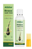 'Aithihya Herbals Henna Hair Tone Ayurvedic Oil 100 ml- gradual hair darkening, provides good sleep and hair growth- Natural, No Chemicals, Pure Ayurveda.