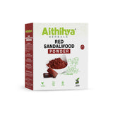'Aithihya Herbals Red Sandalwood Facepack Powder 100g | 100% Pure Lal Chandan Ayurvedic Face Pack for Glowing Skin, Acne & Pimple Care, Blemish Fading, Tan Removal & Even Skin Tone | No Chemicals Added