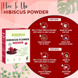 Herbals 100% Pure Hibiscus Flower Powder for Hair – Natural Herbal Conditioner for Hair Conditioning, Shine & Hair Care – 50 g