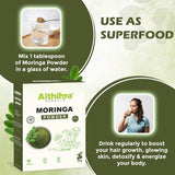 'Aithihya Herbals Moringa Leaf Powder| Pure Herbal Superfood | Detox, Immunity Support & Healthy Digestion | Rich Source of Vitamins & Minerals| 50 grams