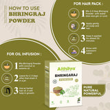 Herbals 100% Pure Bhringraj Leaf Powder for Hair – Natural Ayurvedic Herbal Powder for Hair Care & Conditioning – 50 g