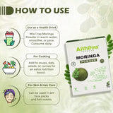 'Aithihya Herbals Moringa Leaf Powder| Pure Herbal Superfood | Detox, Immunity Support & Healthy Digestion | Rich Source of Vitamins & Minerals| 50 grams