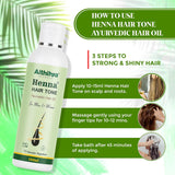 'Aithihya Herbals Henna Hair Tone Ayurvedic Oil 100 ml- gradual hair darkening, provides good sleep and hair growth- Natural, No Chemicals, Pure Ayurveda.